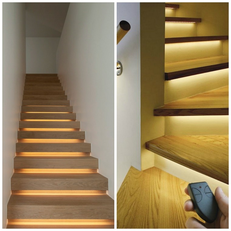 deco moderne escalier interieur eclairages