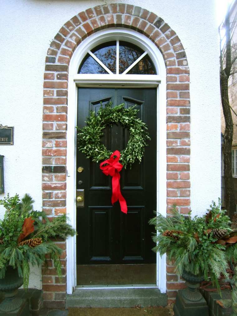 maison deco porte d’entrée Noël 