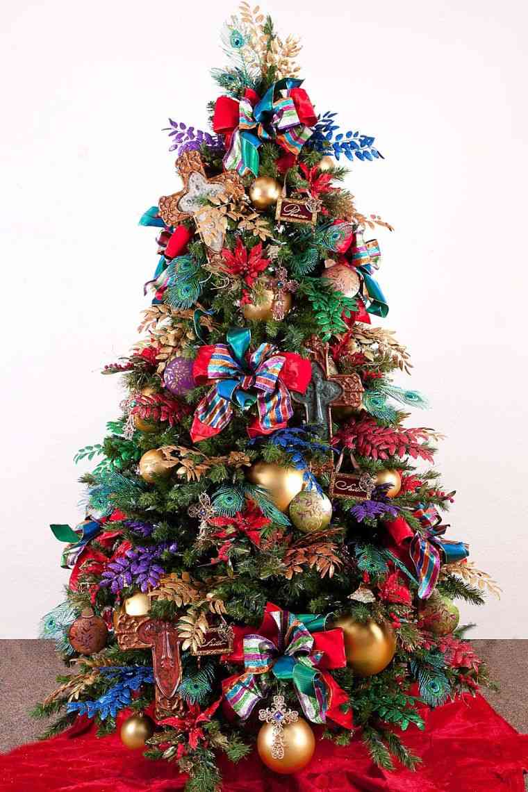 décor arbre Noel rubans