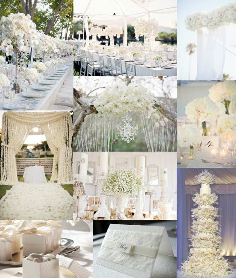 idée mariage déco originale fleurs centre table design contemporain