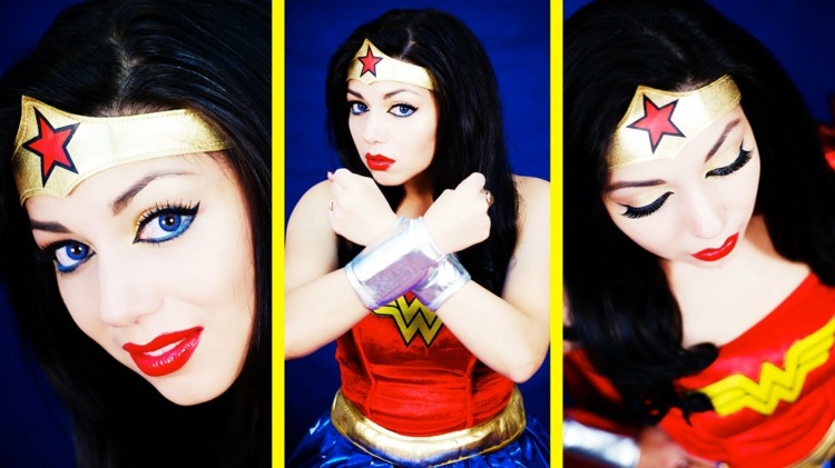 maquillage Halloween femme Wonder women