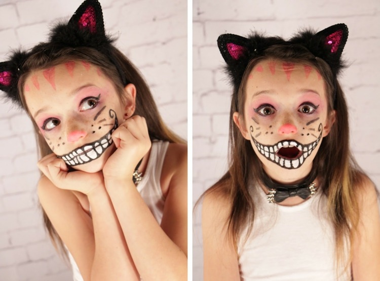 maquillage enfant Halloween idee fille