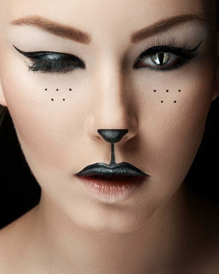maquillage chat costumesHalloween femmes