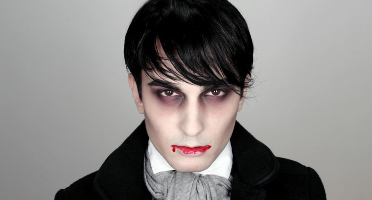 maquillage vampire Halloween homme
