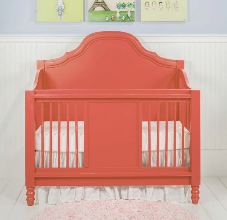 meubles haute de gamme chambre bébé lit aménagement bois tapis de sol