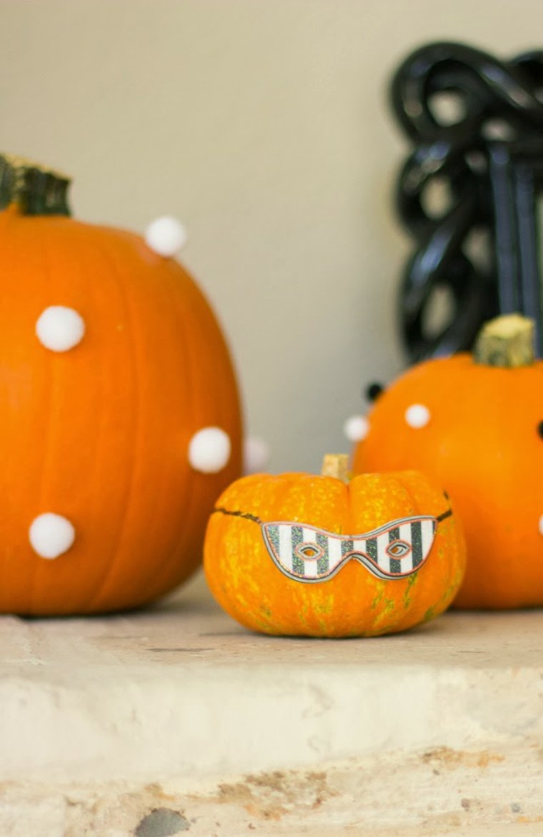 Citrouille Halloween décoration mystérieuse idée déco halloween originale 
