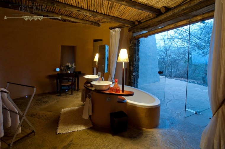 salle de bain style moderne rustique