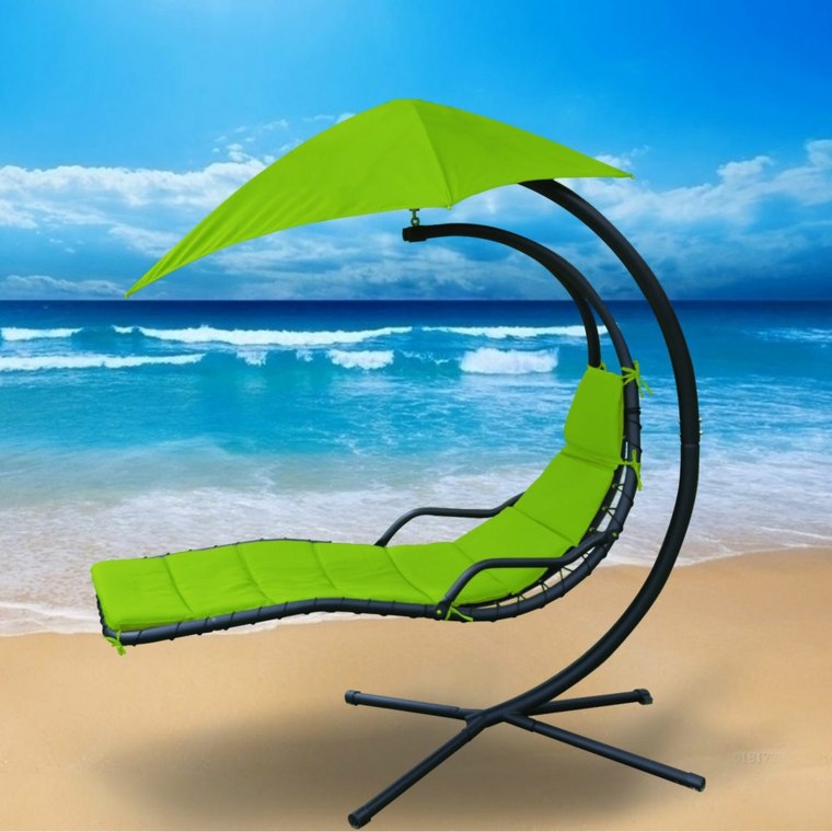 chaises hamac bain de soleil terrasse