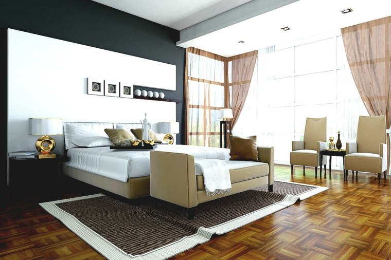 chambre design elegant moderne grise