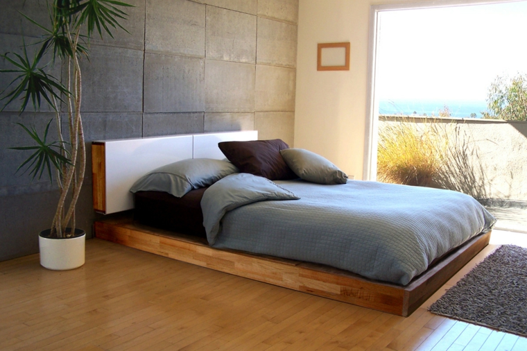 chambre grise deco zen