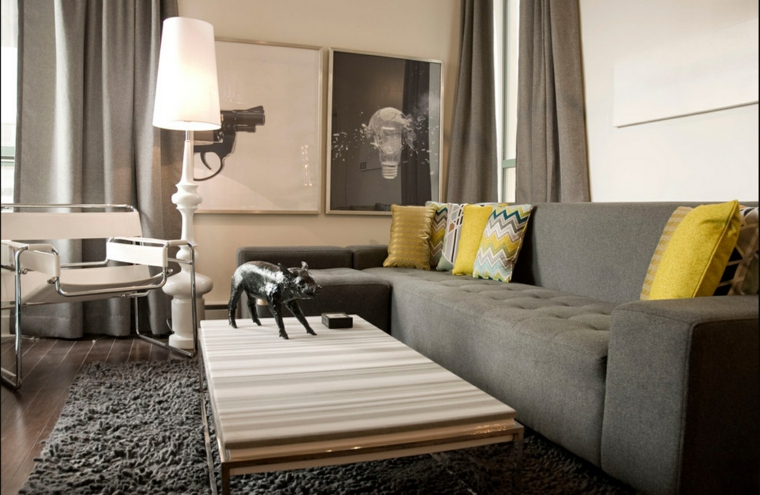 déco moderne salles de sejour canapé design