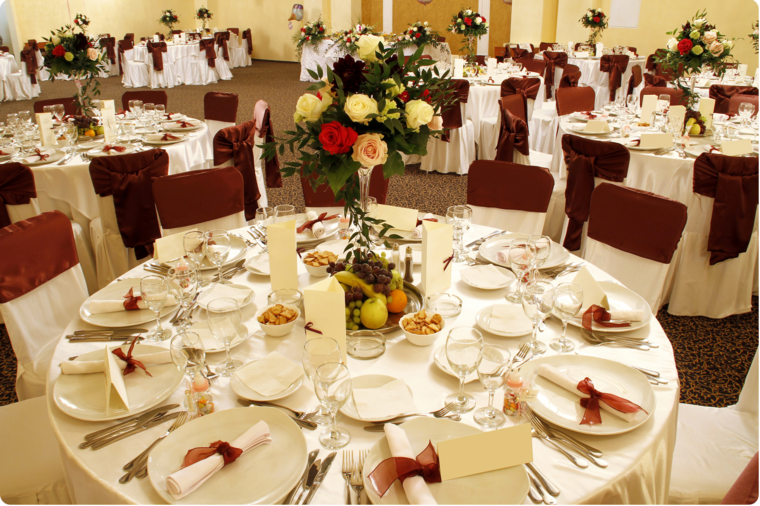 décoration de table pour mariage beige marron