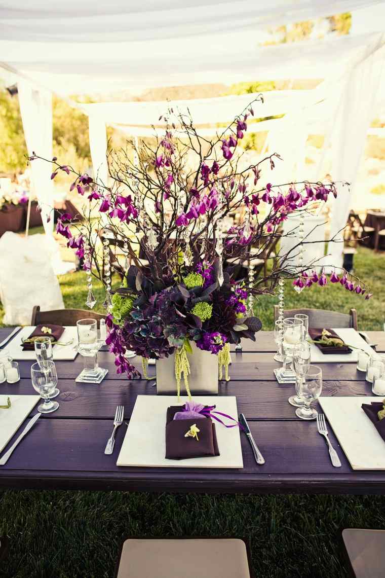 idee deco table mariage exterieur