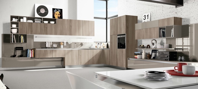 cuisine design mobilier en bois aménagement intérieur style scandinave moderne