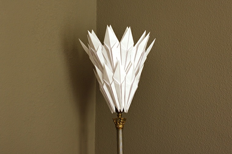 lampe papier design origami déco abat jour 