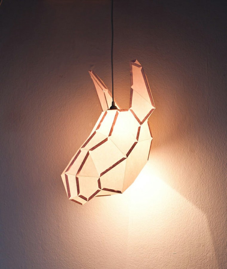 luminaire suspendu design suspension déco origami lampe