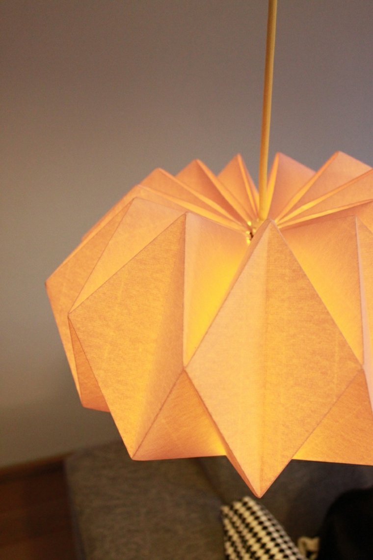 abat jour suspension papier déco origami lampe décoration idée