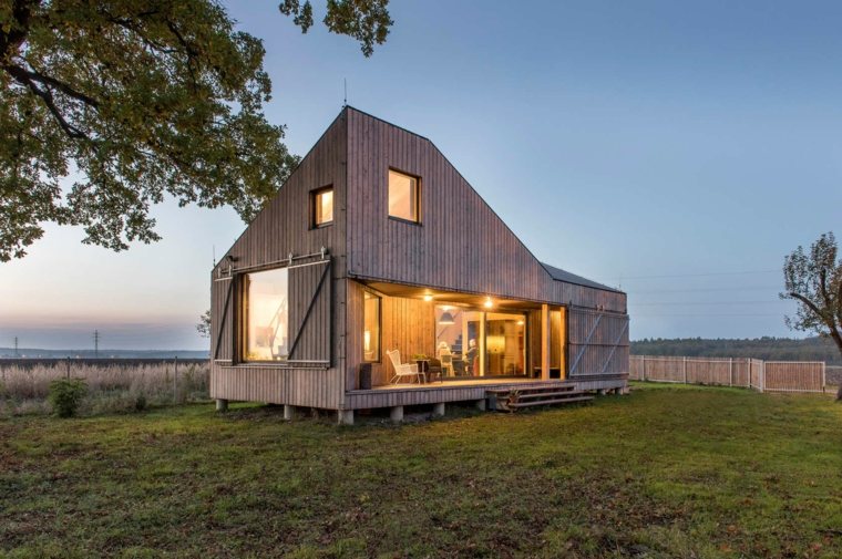 cabane en bois design moderne
