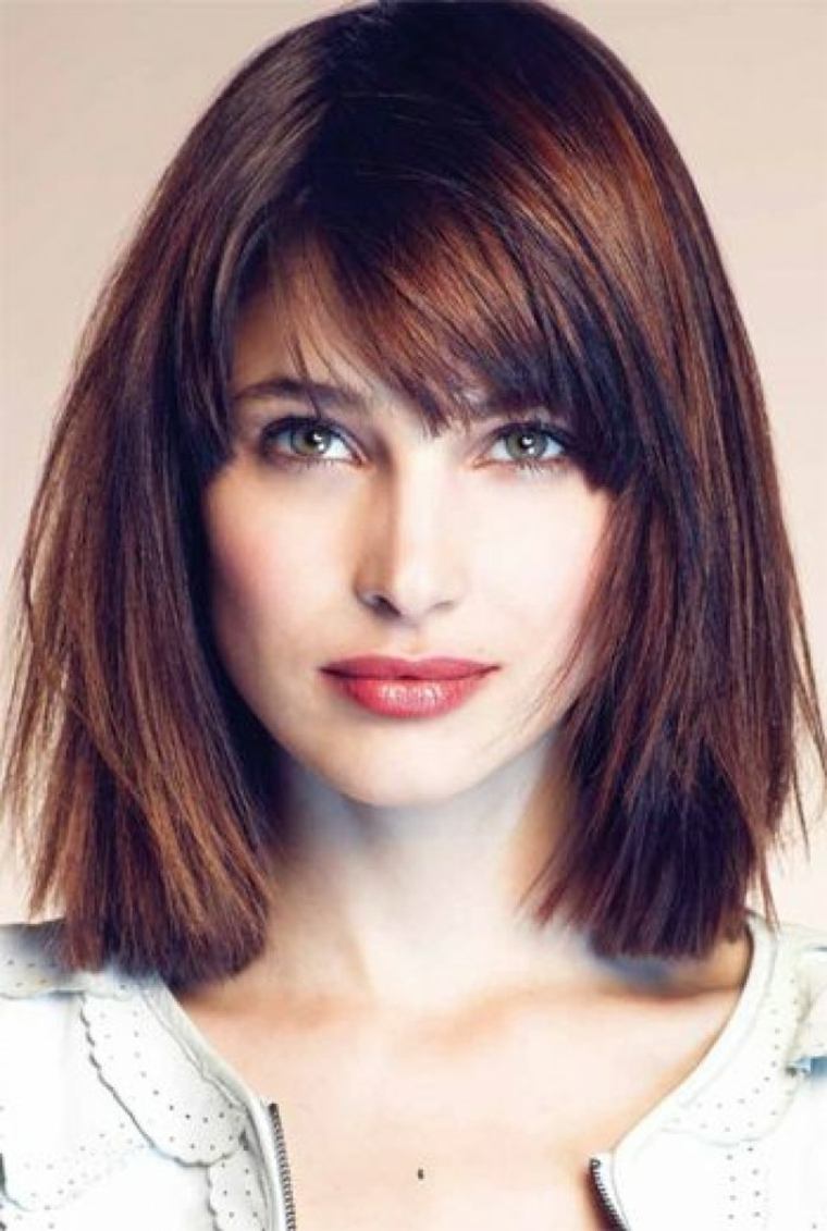 tendance coupe cheveux femme coloration moderne chatain