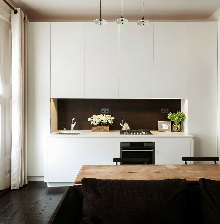 cuisine blanche mobilier design contemporain