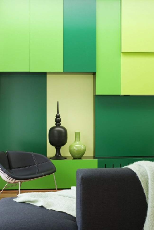 Décoration vert d'intérieur moderne par Matt Gibson Architecture