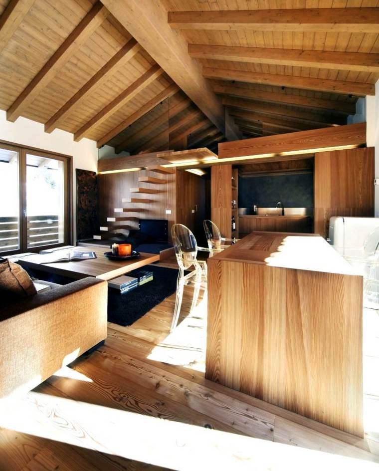 decoration design moderne interieurs bois