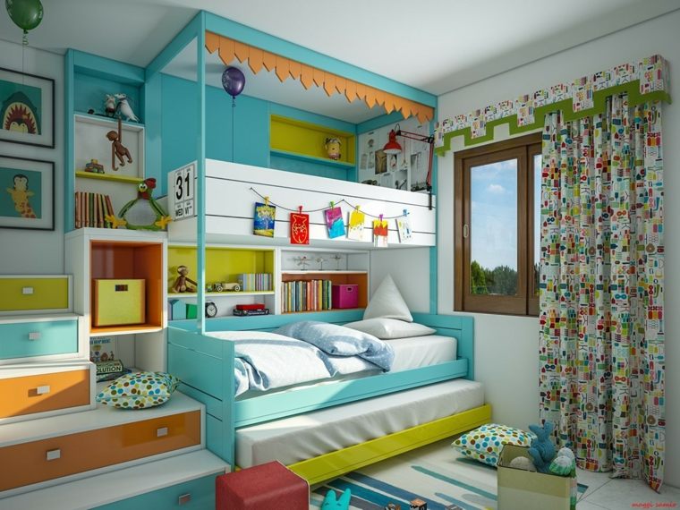 idées de decoration chambre enfant couleurs