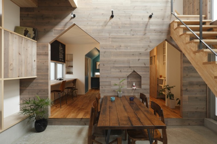 decoration style moderne intérieur maison bois