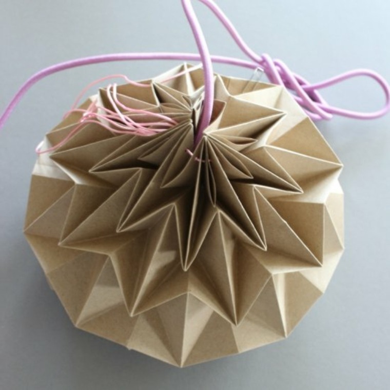 lampe origami diy papier suspension luminaire diy facile 