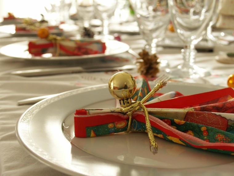 décoration table Noël assiette