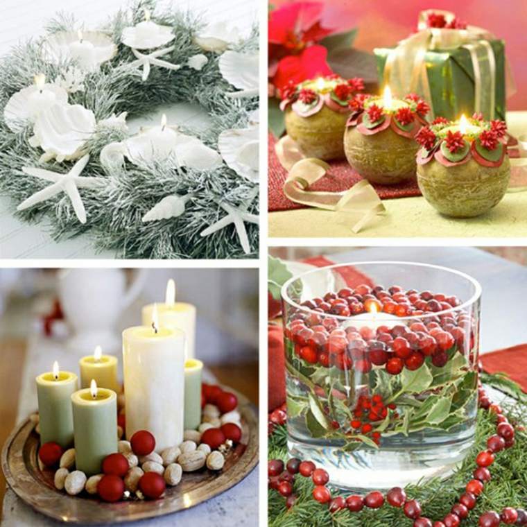 décoration table Noël fruits rouges