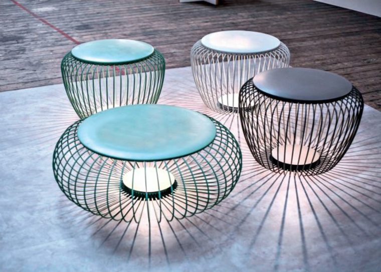 luminaire design table lumineuse idée extérieur éclairage moderne design meridiano vibia 