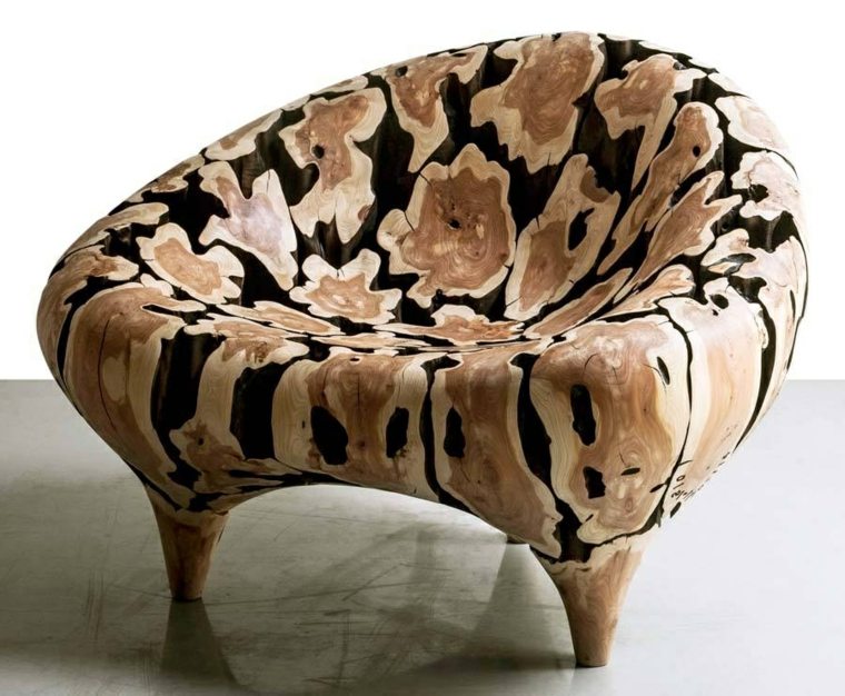 fauteuil design décoration bois