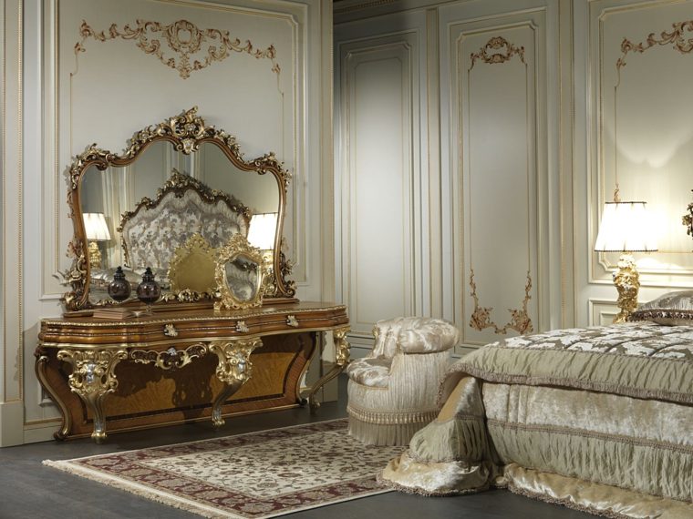 deco or miroir chambre baroque 