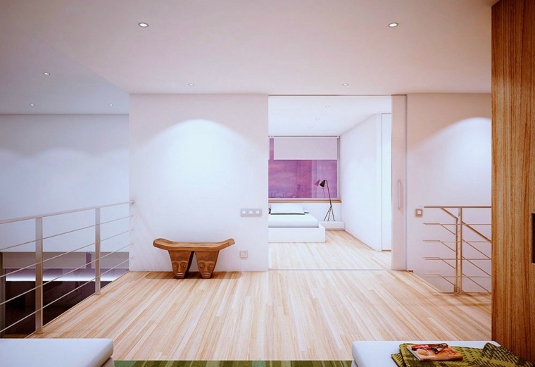 design contemporain intérieur maison bois