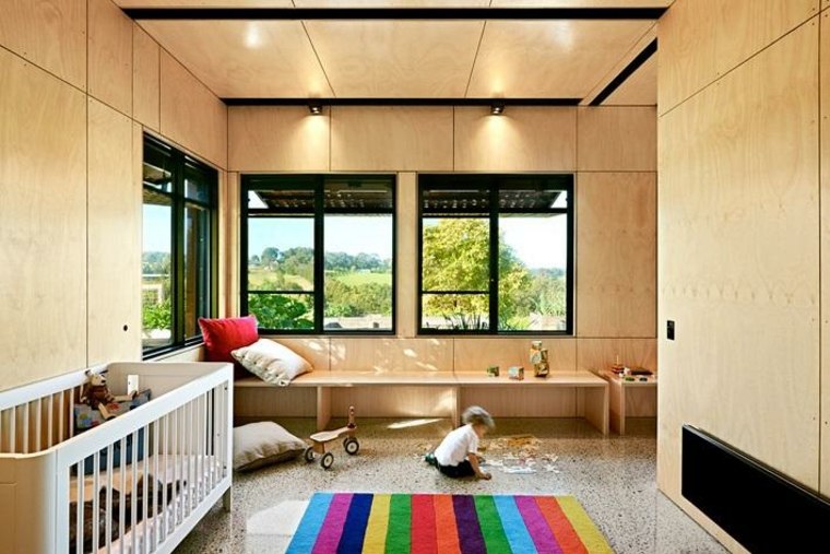 maison en bois pour enfants espace de jeux pièce idée aménagement