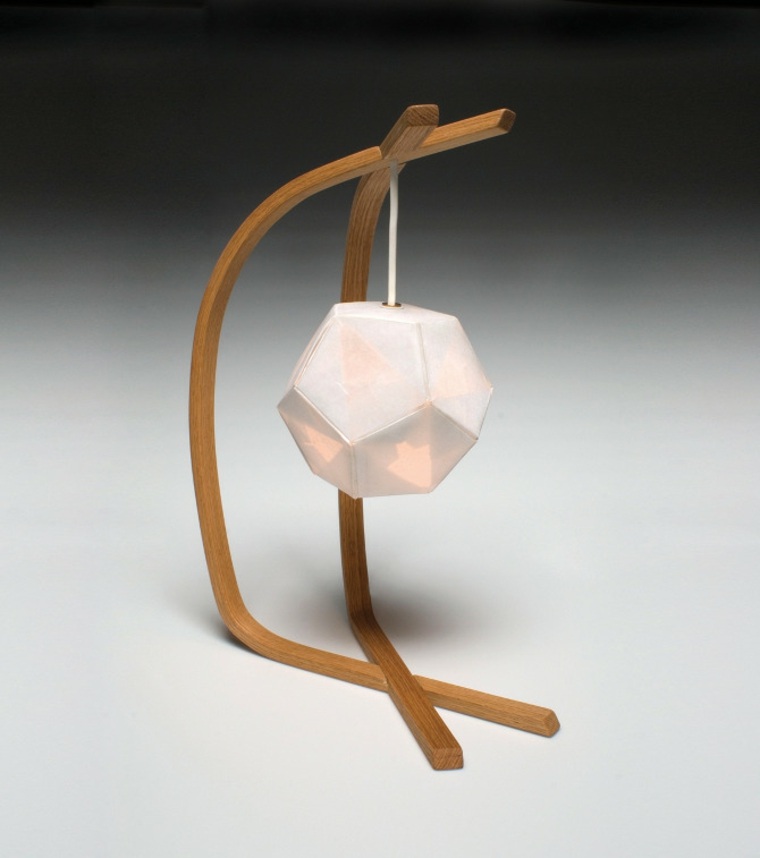lampe à chevet origami papier idée diy abat jour 