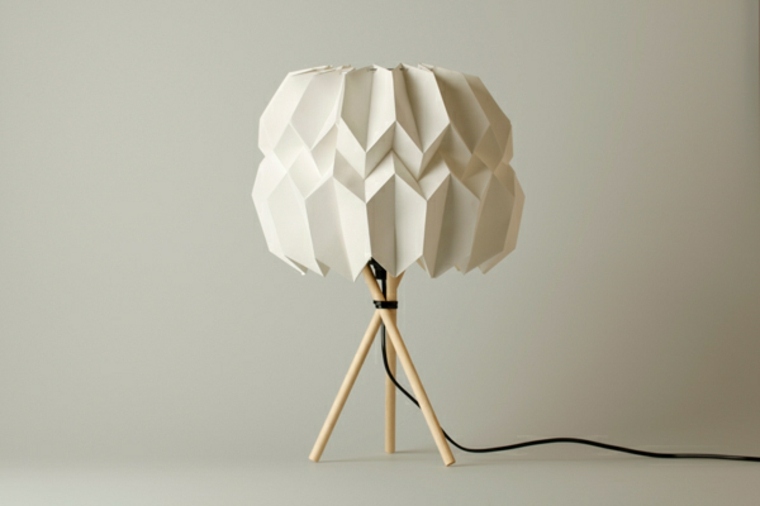 lampe de chevet original déco moderne design idée origami 