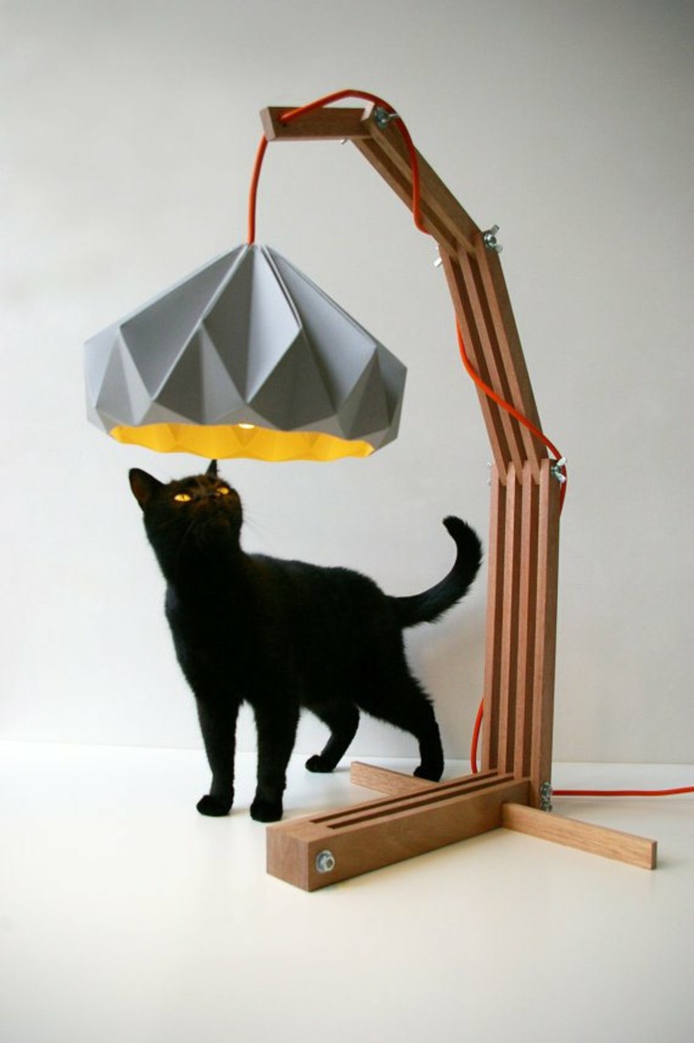 lampe chevet papier brico déco origami lampe idée