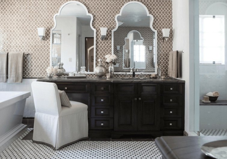 miroir salle de bain design elegant