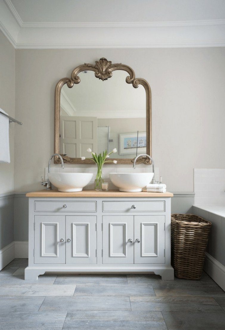 miroir salle de bain design idee