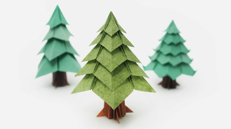 origami Noel sapin idee