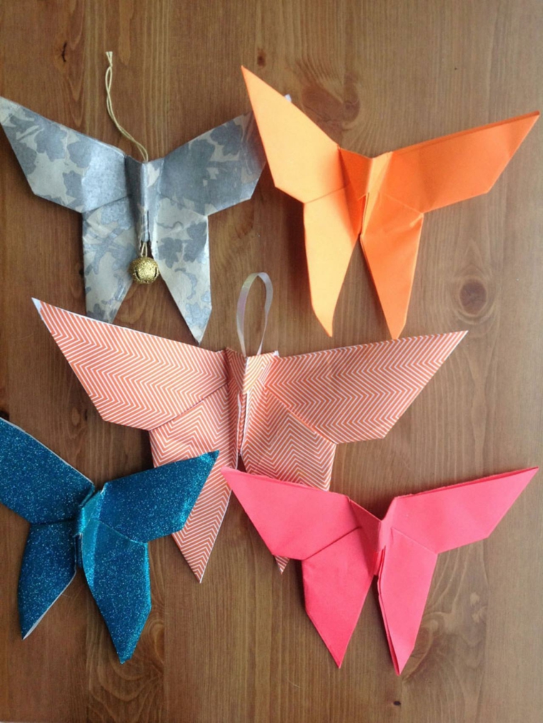 origami déco Noël papillons
