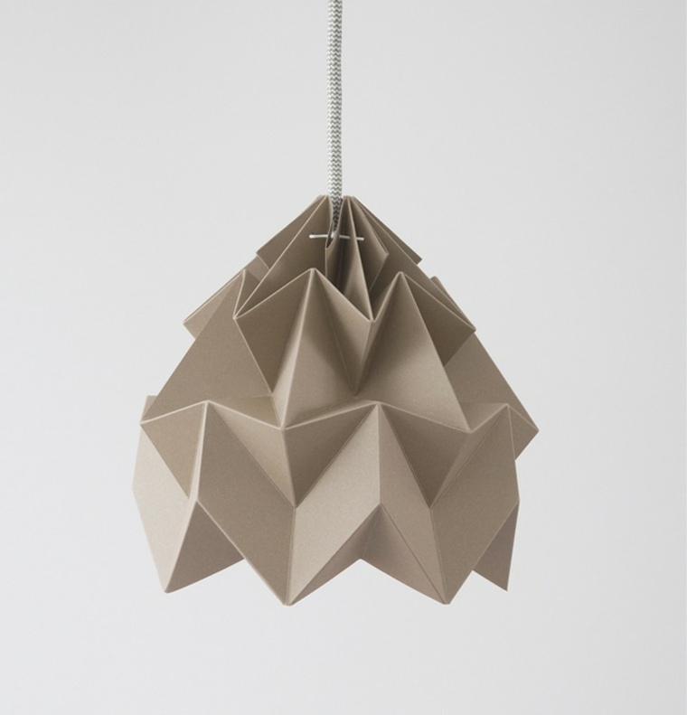 origami lampe papier déco brico idée suspension luminaire papier carton