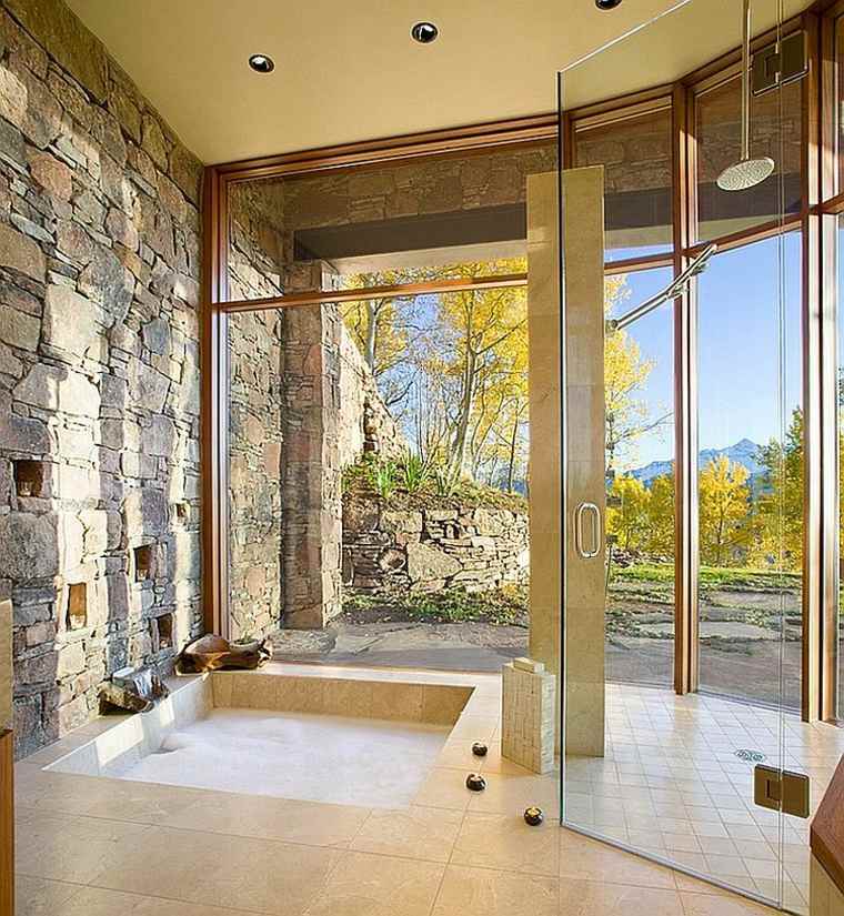 decoration salles de bain pierre naturelle