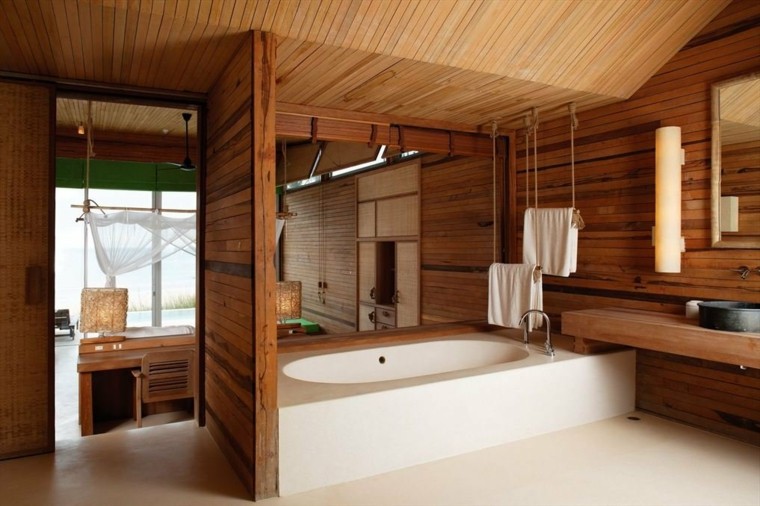 salle de bain decoration bois