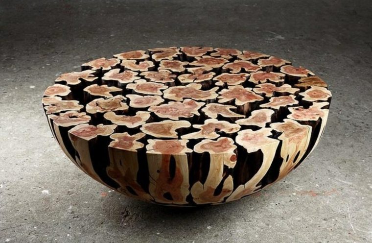 table basse bois design 