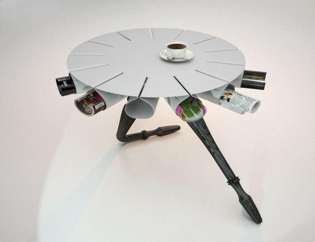 table basse originale design intérieur objet design designer russe anna neklesa