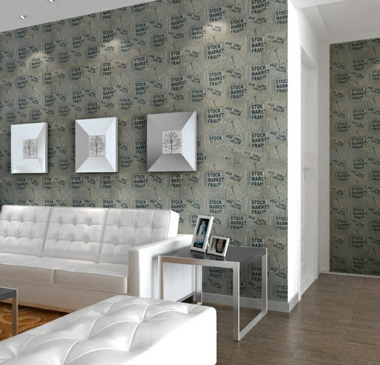 tapisseries journal deco mur salon moderne