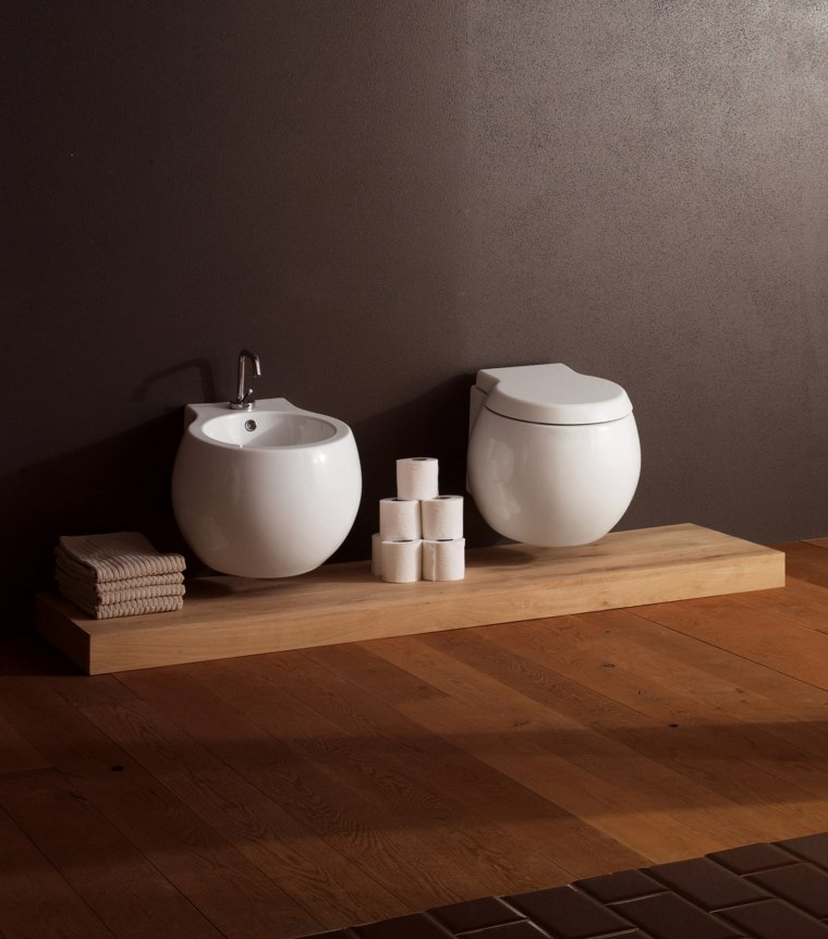 toilettes suspendues design minimaliste 
